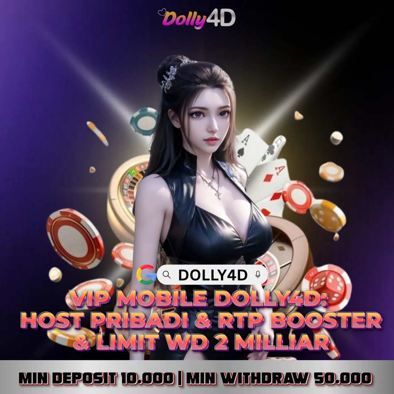 VIP Mobile Dolly4D: Host Pribadi, RTP Booster & Limit WD Rp 2 Miliar